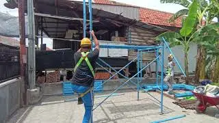 TES PRAKTEK PERAKITAN SCAFFOLDING NOMOR 009 DAN 010