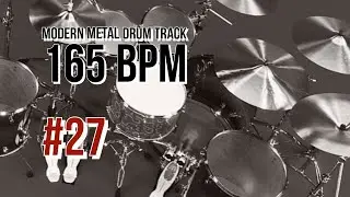 Modern Metal Drum Track 165 bpm