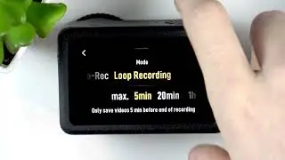 Настройка циклической записи (режим видеорегистратора) - DJI Osmo Action 6
