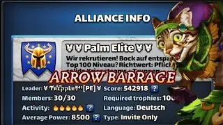 Empires and Puzzles - ARROW BARRAGE - War Hits vs Palm Elite - Wojna z Palm Elite