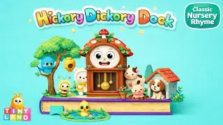 Watch Animals Discover How Clocks Work | Hickory Dickory Dock Interactive Song