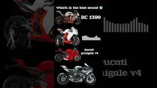 Ducati panigale v4 vs ktm rc 1390 🥶 exhaust sound 😱🎁#sound #kawasaki #bmw #bike #rider #ninja #h2r