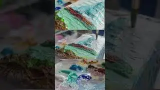 Painting process // Candleholder