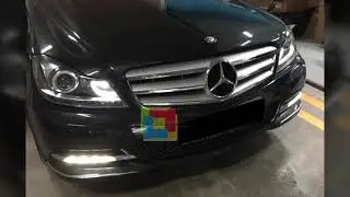 Fari anteriori mercedes classe c w204 led freccia a led
