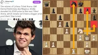 Magnus Carlsen Wins First Lichess Titled Arena as GM Danny The Donkey