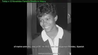 Today s 12 November Famous Deaths in History