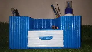 Diy Desktop Organizer Easter paper। Recycle waste paper।Desk Organizer । Paper crafts।