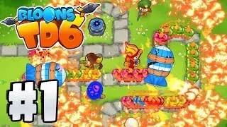 Bloons Tower Defence 6 - World First Gameplay! - BTD 6 Gameplay Part 1