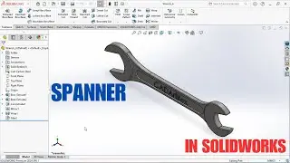 Spanner creation in SOLIDWORKS #wrench #solidworks #cadcam #autodesk #mechanical #part #cad