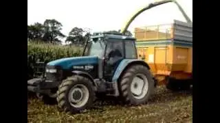 Ensilage maïs 2008 avec john deere 7400