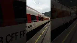 SBB Astoro EuroCity Express goes to Switzerland in Bregenz, Austria