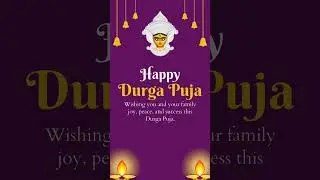 Happy Durga Puja Wishes #wish #festival #navratri