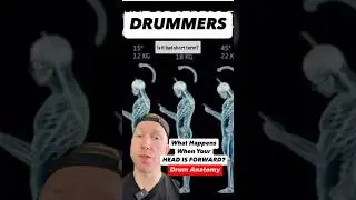 Drummer Head Forward? What Does That Do? #drumlesson #posture #health #drumforever