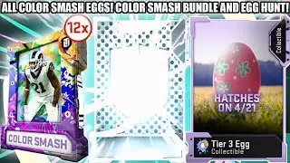 ALL COLOR SMASH EGGS! COLOR SMASH BUNDLE OPENING AND EGG HUNTING! | MADDEN 19 ULTIMATE TEAM