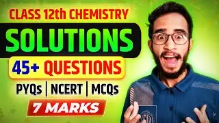 Solutions Class 12th Most Important PYQs For Boards 2026 || Chemistry Class 12 Important Questions