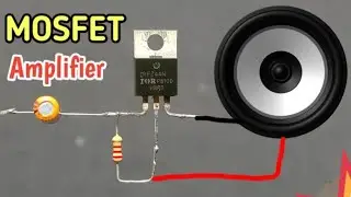 DIY Simple Audio Amplifier || IRFZ44N MOSFET..