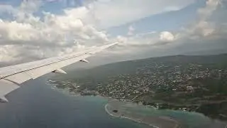 Taking off Sangster International Airport MBJ Jamaica