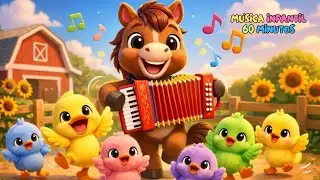 Pocotó, Patinho e Pintinhos | Festa Colorida da Fazendinha | 60 Minutos de Música Infantil Divertida