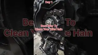 Don't waste money on chain cleaners! Diesel Chain cleaning hack Bike Chain Cleaning Tips #shorts