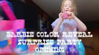 Barbie Color Reveal Surprise Party Opening