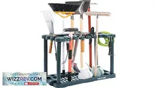 VEVOR Garden Tool Organizer 10 Slots Yard Tool Tower Rack for Garage