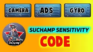 SUCHAMP SENSITIVITY CODE 2021 IN PUBG MOBILE SUCHAMP PUBG