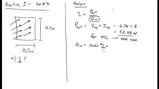 HW 3 Practice 1 - MEE 473 / RCL 573 - Calculating solar panel efficiency from reported values