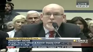 Greg Hicks Lt. Col. Gibson Was Furious About Not Sending Benghazi Reinforcements557