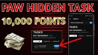 Paws Airdrop Hidden Task || Paws New Today Task|| Paw Withdrawal || Listing