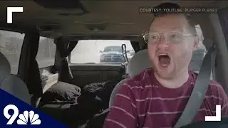 Man catches truck barreling down highway, fiery crash on live stream