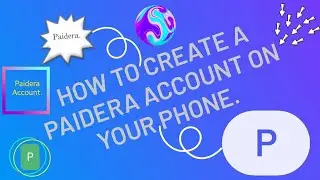 How to create a paidera account on your phone. 2022.