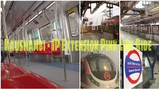 Newly Opened Delhi Metro Pink Line|Shiv Vihar-Trilokpuri|Karkarduma to IP Extension :Full Ride