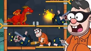 Тюремная булавка, тяни булавку, мобильная игра