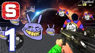 Multi Shooter in Sandbox Mods - Gameplay Part 1 Nextbots In Space (Android, iOS)