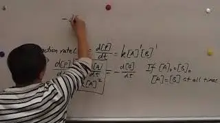 Deriving the 2nd-Order Reaction Rate Law and Half Life