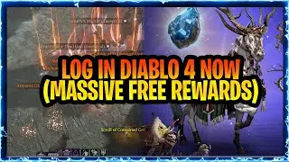 Diablo 4 LOG in Now For MASSIVE Rewards Ends Tomorrow (Free mount, Legendary, Mythic Spark and More)