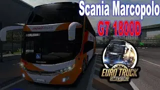 ETS2 1.34 | Bus Passenger Mod | Scania Marcopolo G7 1800D | ( G29 + Shifter + Wheel Cam )