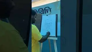 Live Cartoon caricature drawing ✨️ &hearts;️ #reels #youtubeshorts #inktober #colors