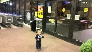 First time reaction to automatic sliding doors