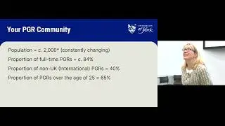 York Graduate Research School Postgraduate Researcher (PGR) Induction - October 2023