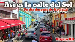 Así se torna la Calle del Sol un día después de Navidad, o sea, 26-12-2025