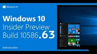 Первое накопительное обновление Win10M(10586,63) в 2016 году