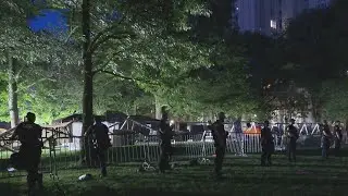 Pro-Palestinian protesters clear out encampment near Pitt's Cathedral of Learning
