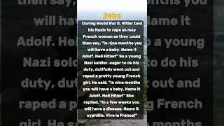 During World War II, Hitler told his Nazis to rape... #joke #anecdote