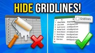 Hide Gridlines in Excel FAST! (Professional Look) ⚡