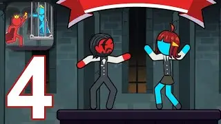 Red And Blue Stickman - Gameplay Walkthrough part 4 - Levels 41-50 (iOS,Android)