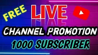IGet 1000+ Subscribe Free | Live Channel Checking And Free Promotion | Free Promotio.