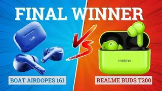 Realme Buds T200 vs boAt Airdopes 161 🔥 ANC, Design, Battery &ndash; Best Budget TWS⚡️