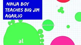 BLD Blob Wars #1 - Ninja Boy schools Big Jim in Agario (agar.io)