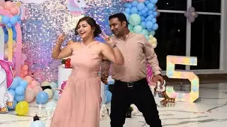 Our performance for Kiara's 5th Bday 😍🥰 | Parents Dance Performance on kids Bday | Joy Of Rims